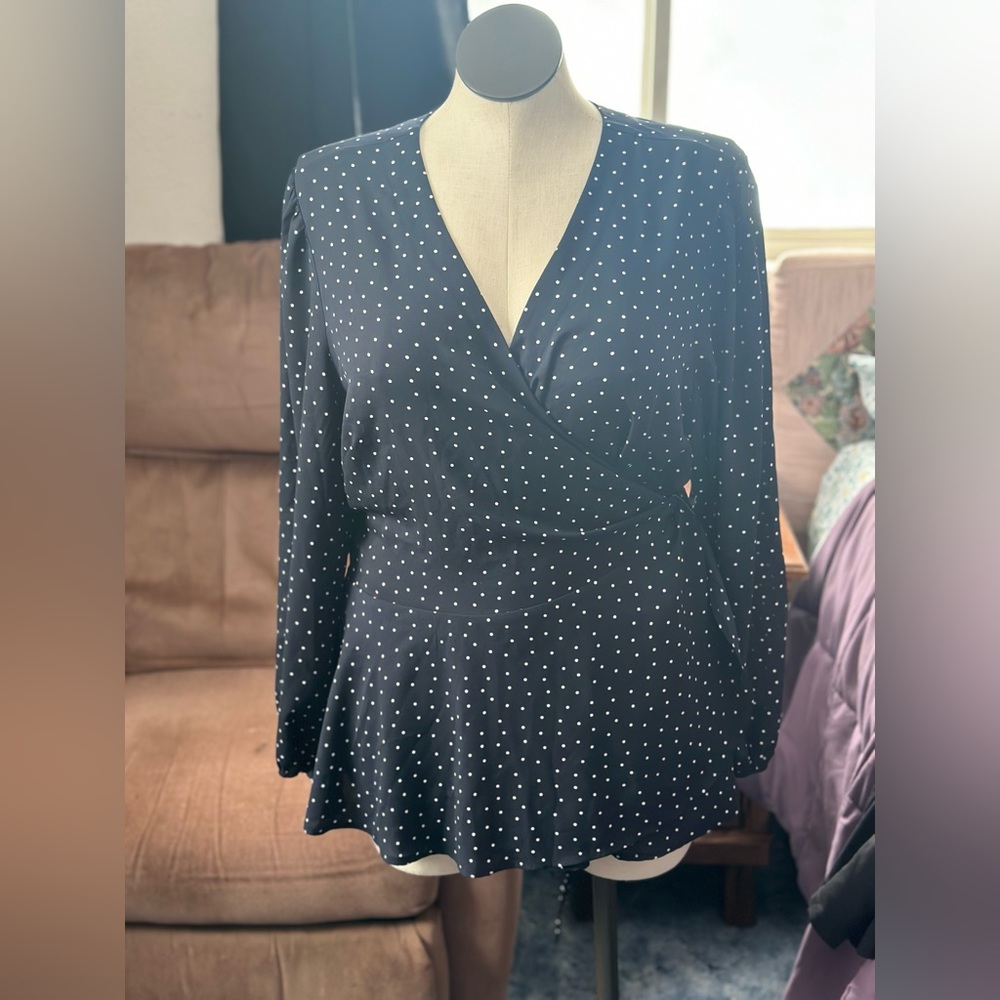Dressy wrap top
